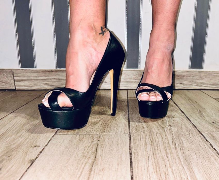 141/ Eleganckie 44 szpilki Trans Cross wysoka jakość czółenka 35-48 EU