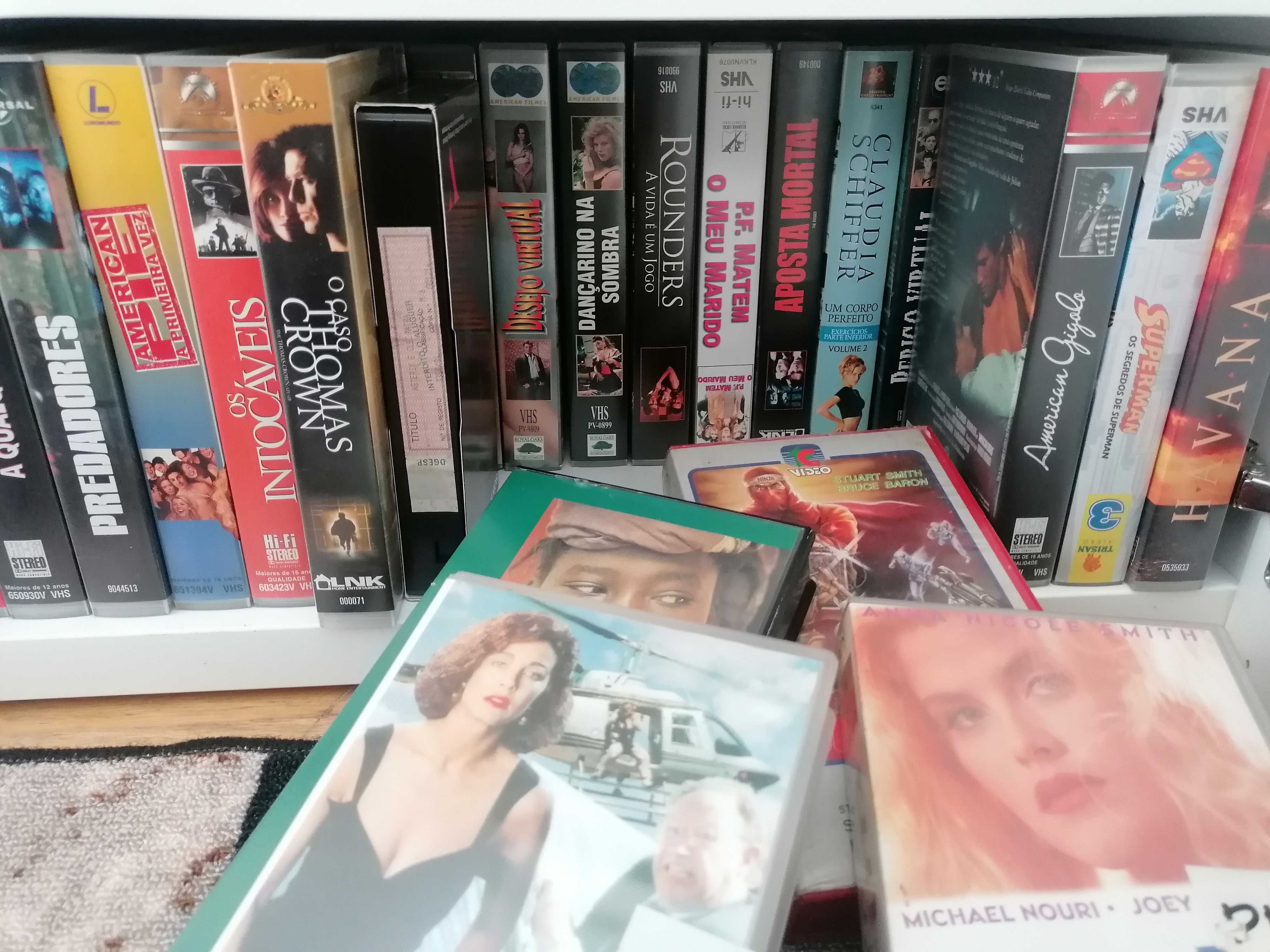 Filmes VHS, como novos. Drama, comédia, acção.