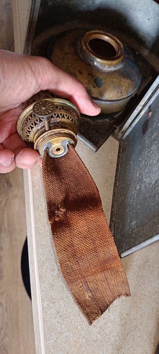 Lampa naftowa okrętowa retro II wojna Holandia Amsterdam