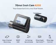 Відеореєстратор 70mai Dash Cam A200 + 70mai Rear Cam RC11