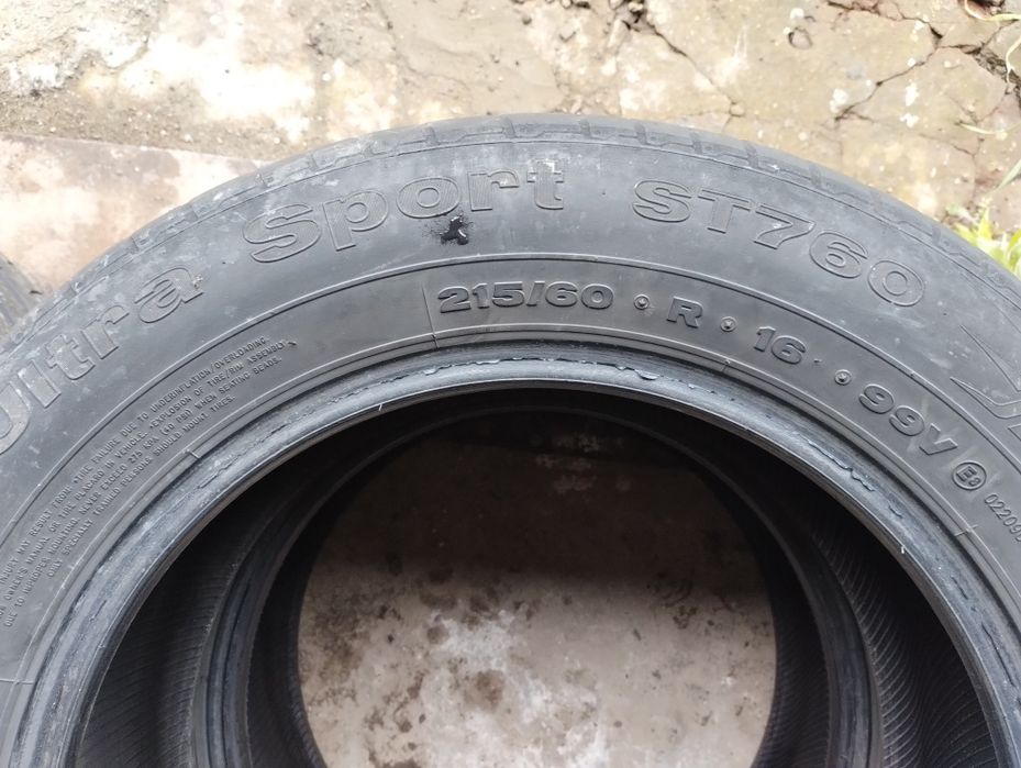 215/60 R16 літо 4шт шини Starmaxx Ultra Sport ST760 комплект лето гума