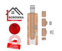 Komin systemowy ceramiczny wysokość 10m KW Fi 180/200 Uniwers