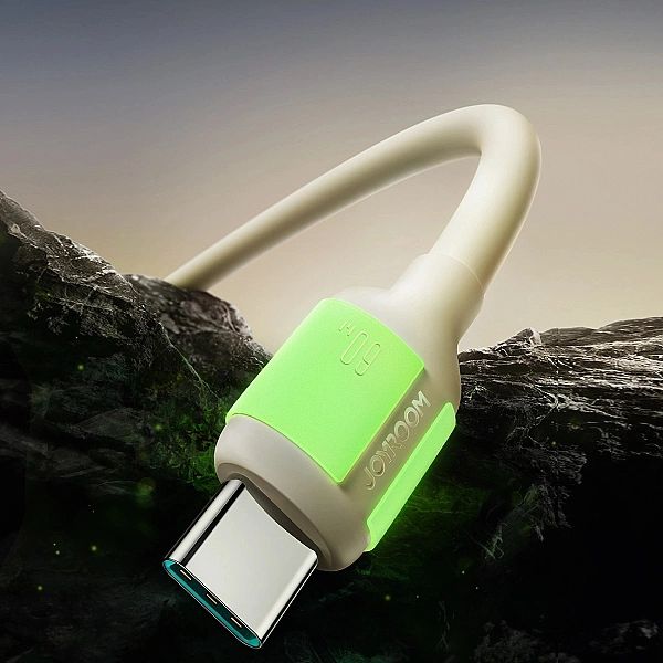 Kabel Joyroom S-A53/60W USB-C - USB-C z fluorescencyjną końcówką 2 m -