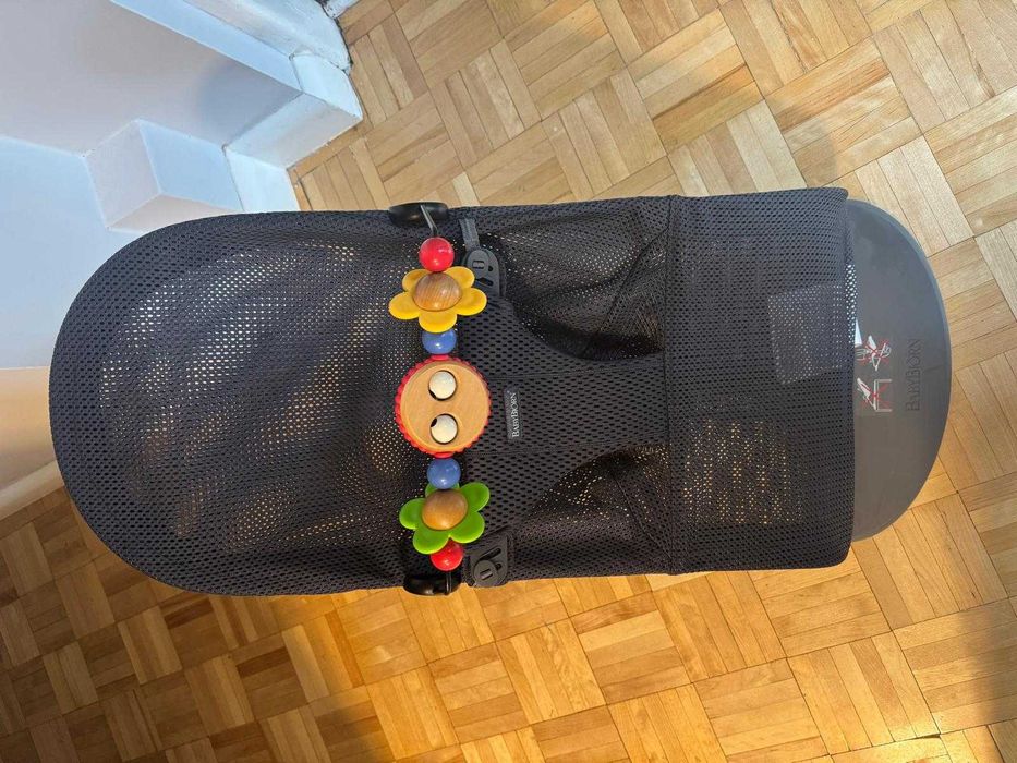 Leżaczek babybjorn mesh antracite