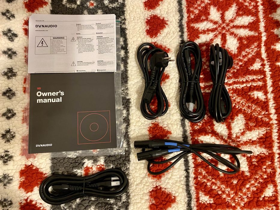 Dynaudio 9S kable 22 hz 300W subwoofer aktywny pełny komplet stan bdb
