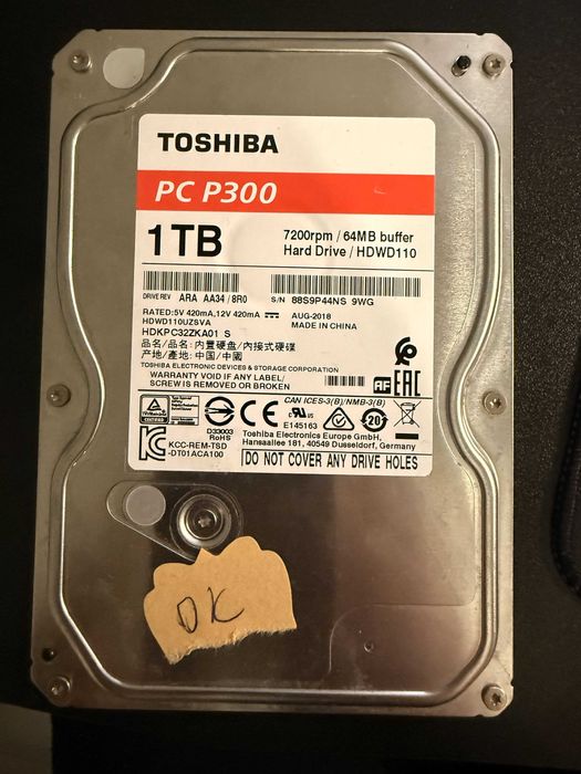Dysk twardy Toshiba 1 TB