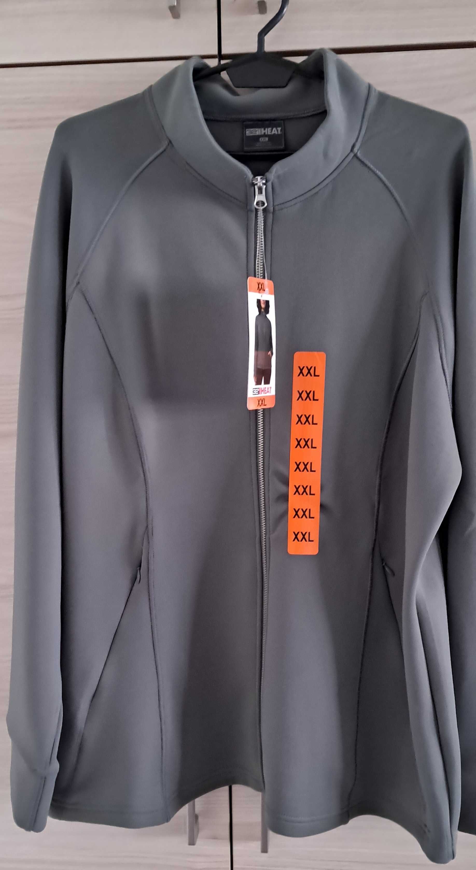 Fajna, bluza damska na zamek, duża XXL - nowa
