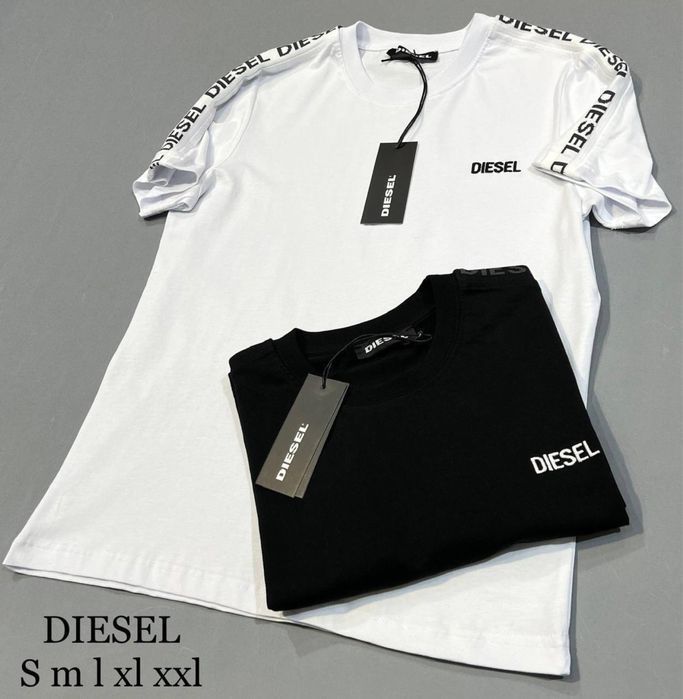 Футболка diesel мужская вышивка женская унисекс