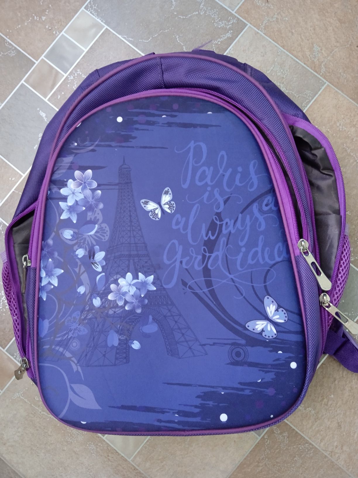Каркасний ортопедичний шкільний дитячий рюкзак для дівчинки / Каркасны