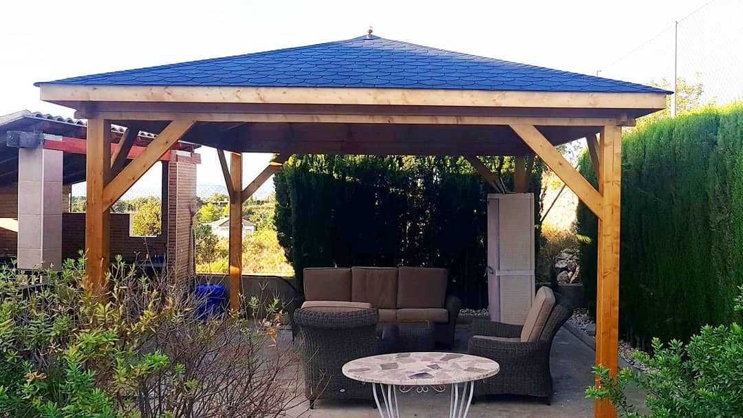 Pérgola LANZAROTE a Quatro Aguas de 4x4