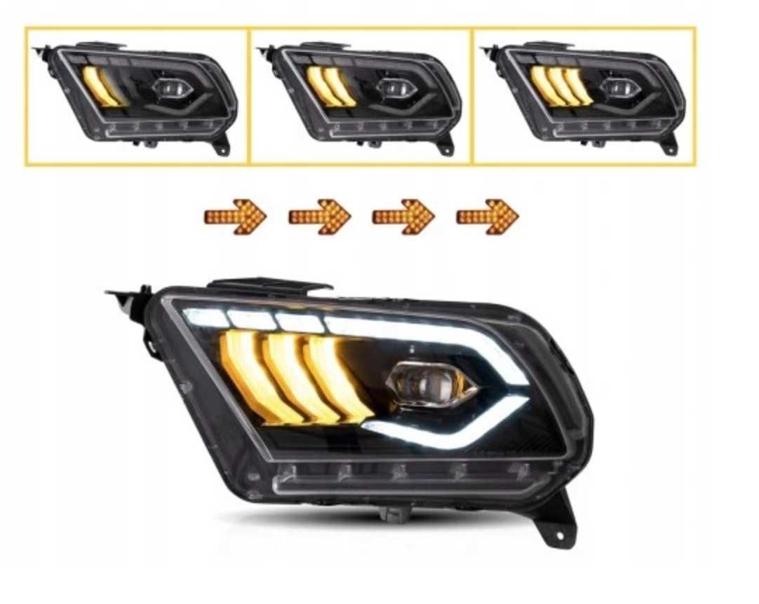 Lampy przednie Ford Mustang 2011, 2012, 2013, 2014 V gen s197 LED