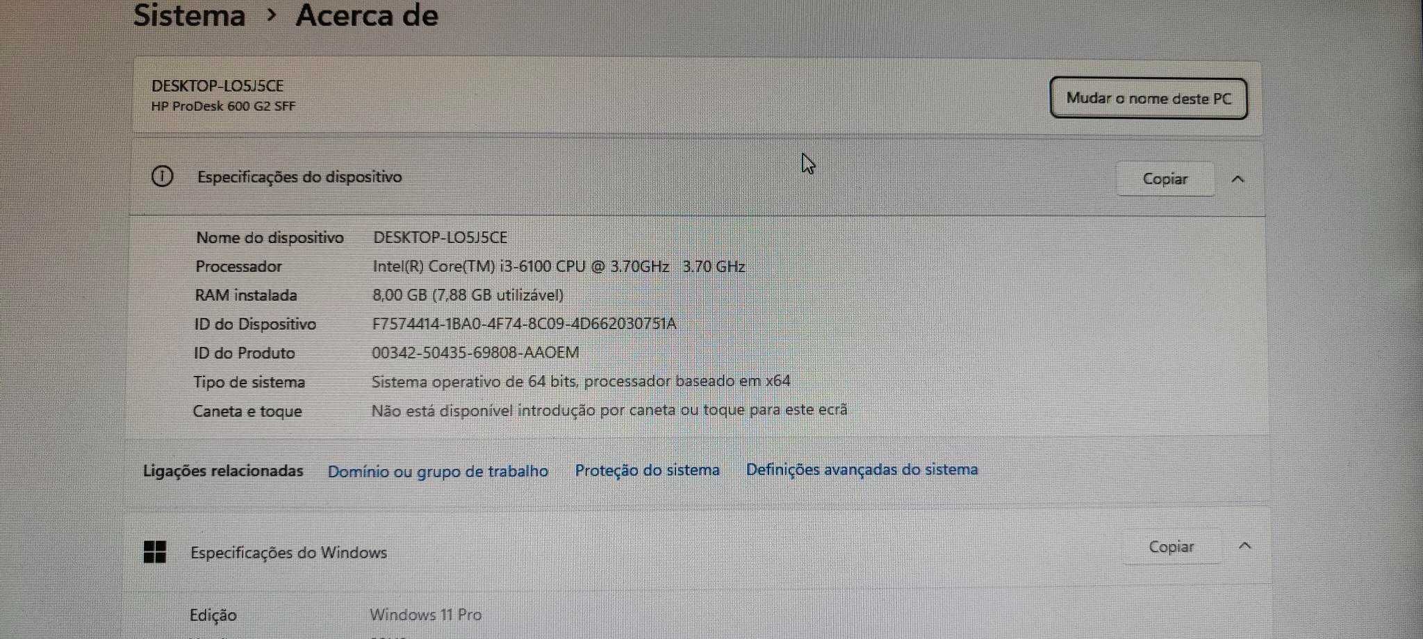 HP ProDesk 600 G2 SFF