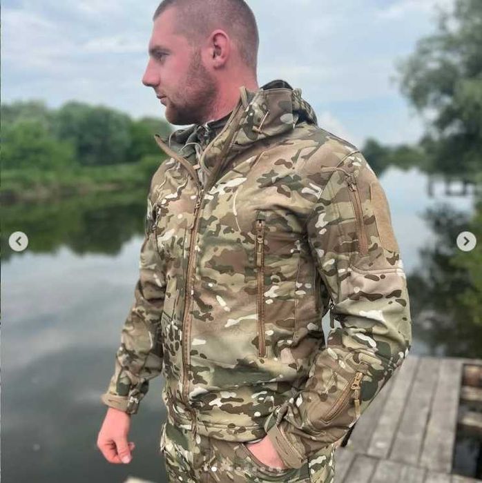 Форма мультикам тактична Всесезонна / Военная форма Фліс Олива Койот