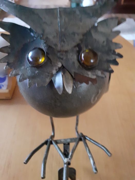 Dwa ptaki metaliwe jak na foto bardzo ladny element dekoracyjny ogrodu