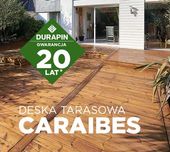 Deska tarasowa CARAIBES impreg. brąz SOSNA 28 x 120 x 4000 mm OBNIŻKA