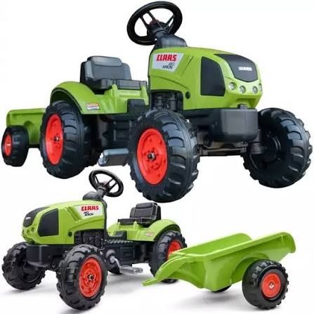 Traktor na pedały Claas Arion 410 F2040A z przyczepą Falk