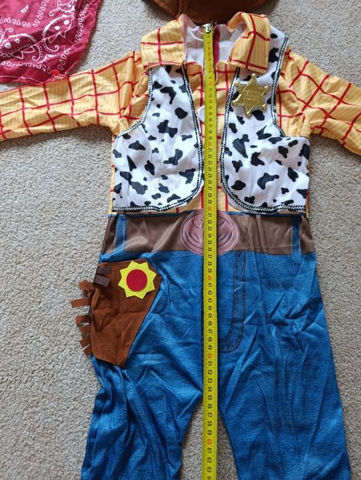 Toy story, szeryf, chudy, Andy, strój szeryfa