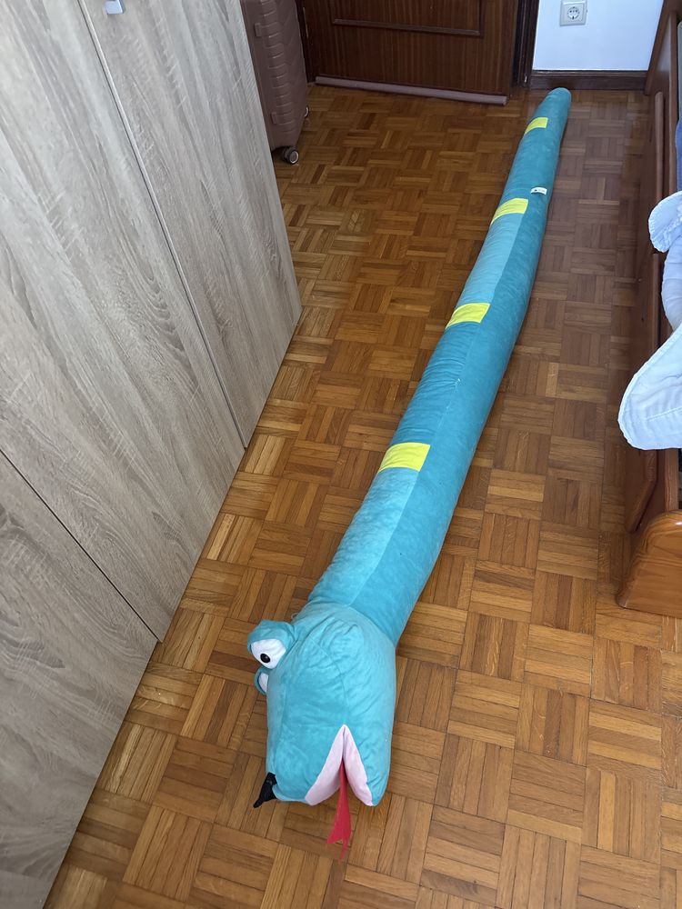 Cobra peluche azul