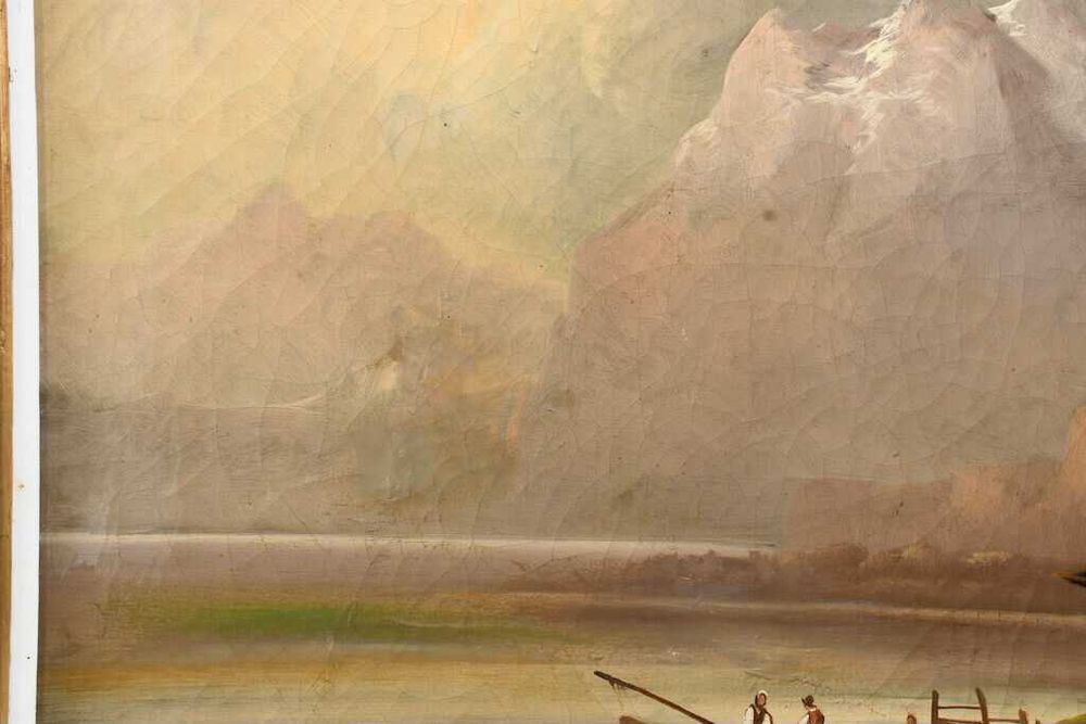 Stary obraz, pejzaż