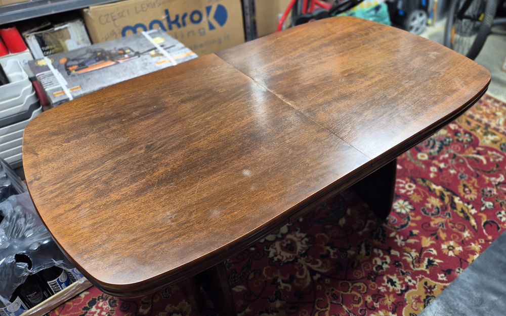 Stół, ława drewniany rozsuwany 120x80 (160x80)