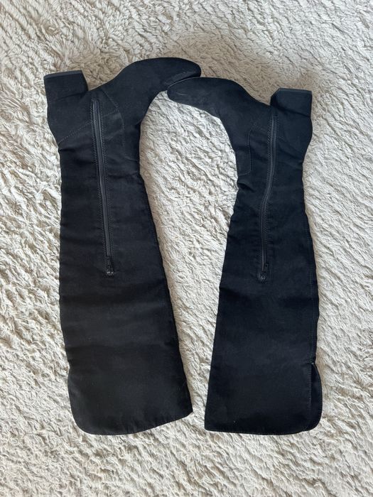 Buty zamszowe kozaki czarne damskie roz.38