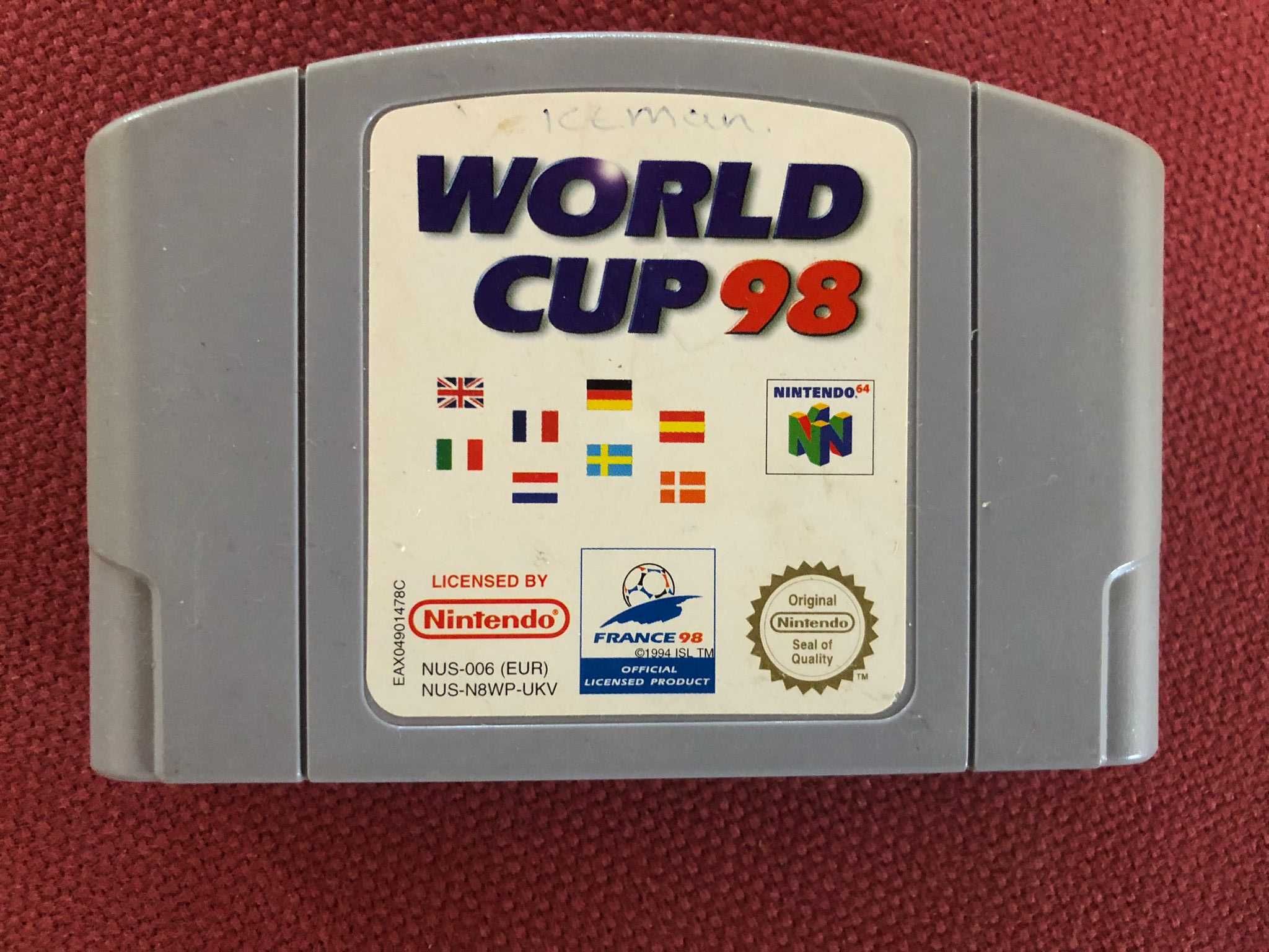 Jogo World Cup 98 Nintendo 64 original (PAL)