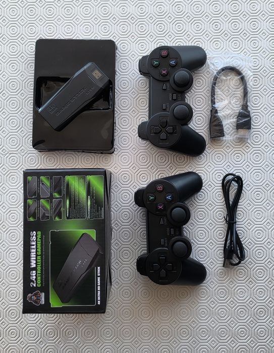 Consola pen com jogos retro e com 2 comandos tipo ps3