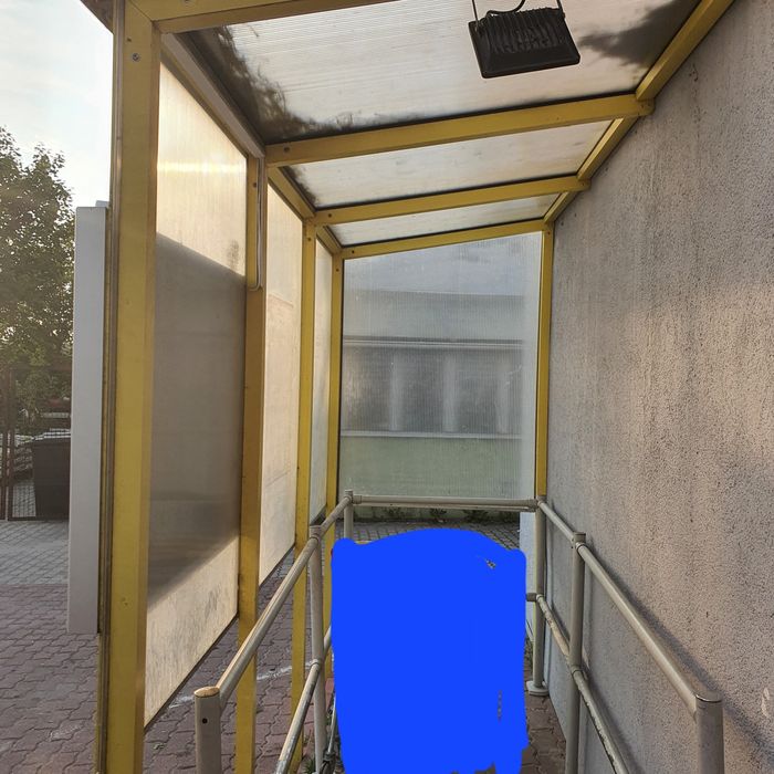 Wiata pod wózki,  drewno palarnia , mały składzie