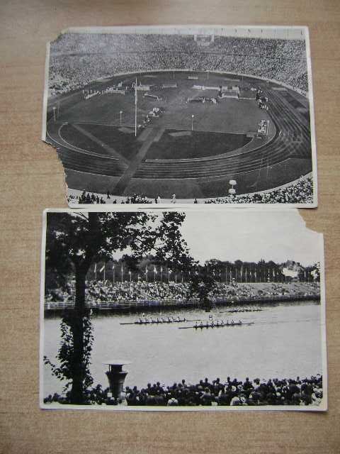 Starocie z PRL SPORT = Olimpiada 1936r Berlin 14 obrazków uszkodzonych