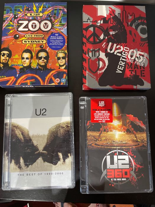 Vendo DVD’s dos U2 a 5€ cada