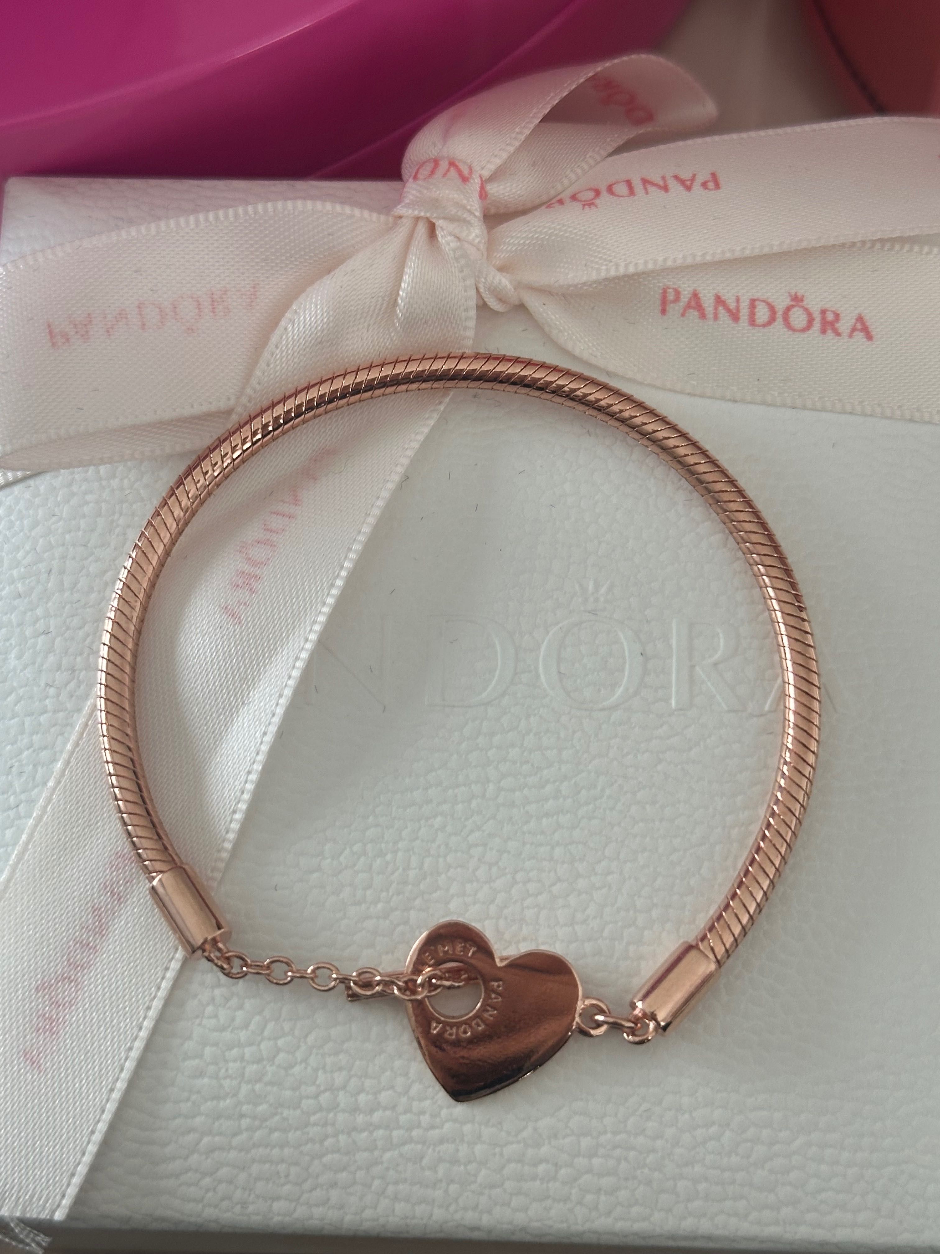 Bransoletka modułowa rose gold różowe złoto 18cm