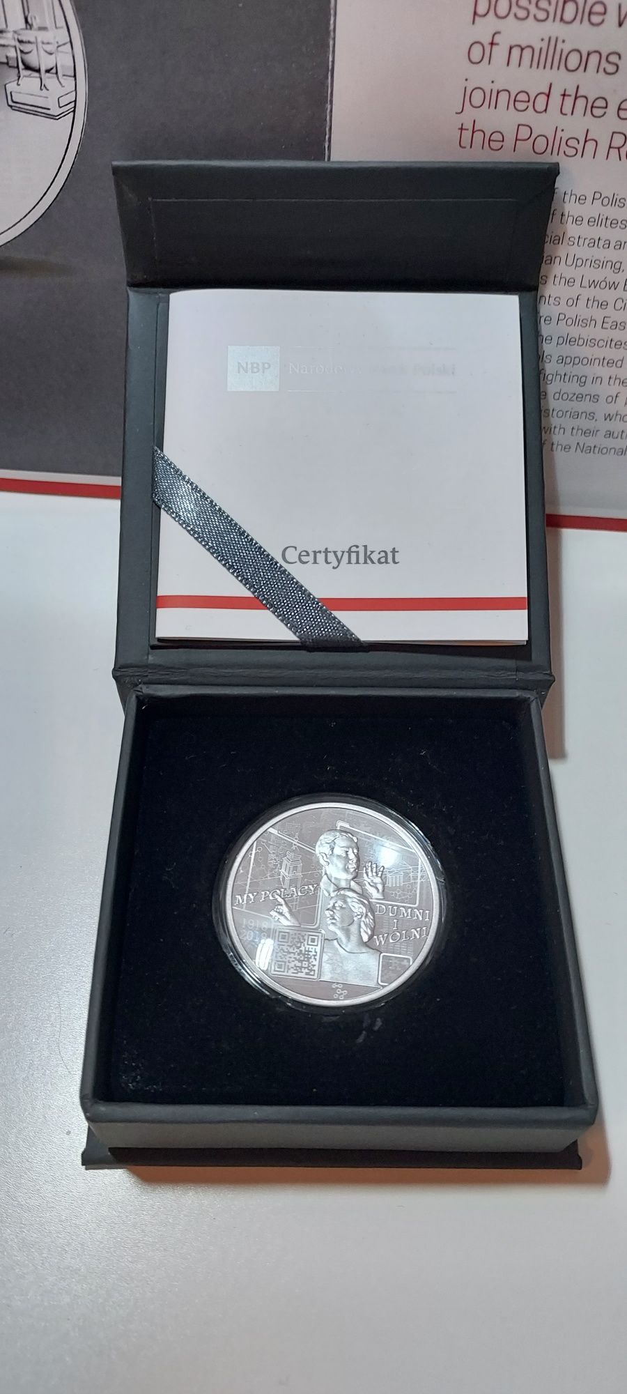 Moneta 10 zł srebrna My Polacy dumni i wolni