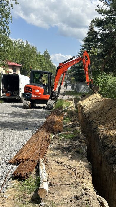 Usługi wodno-kanalizacyjne i gazowe | Wykopy