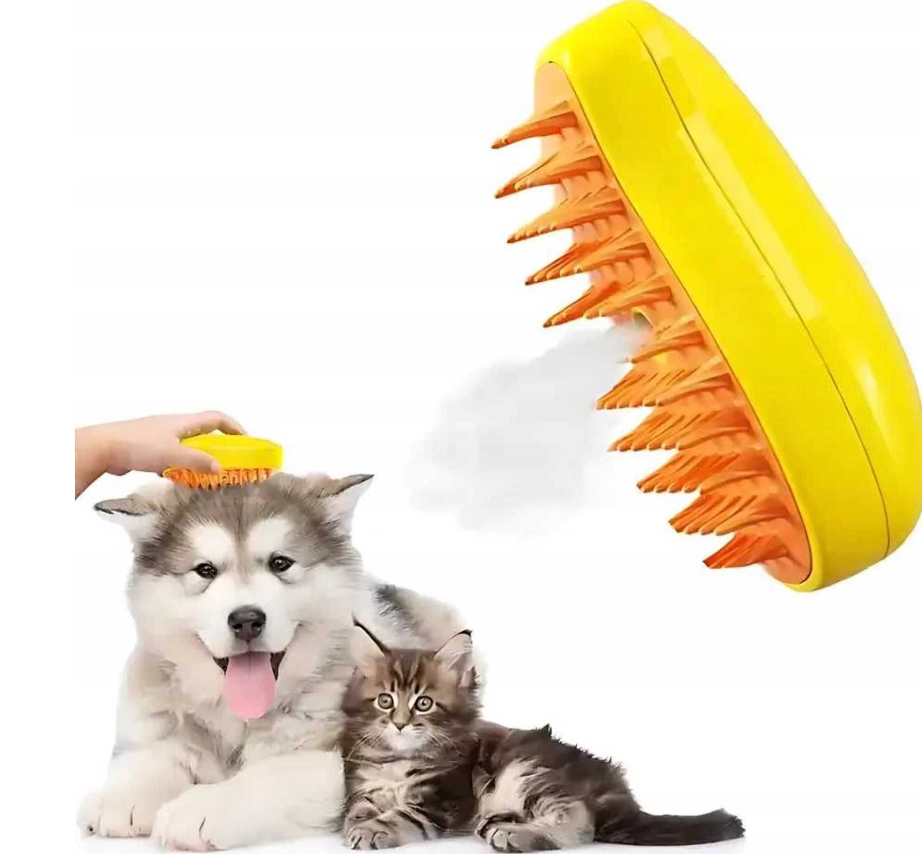 szczotka dla psa kota parowa steamy brush