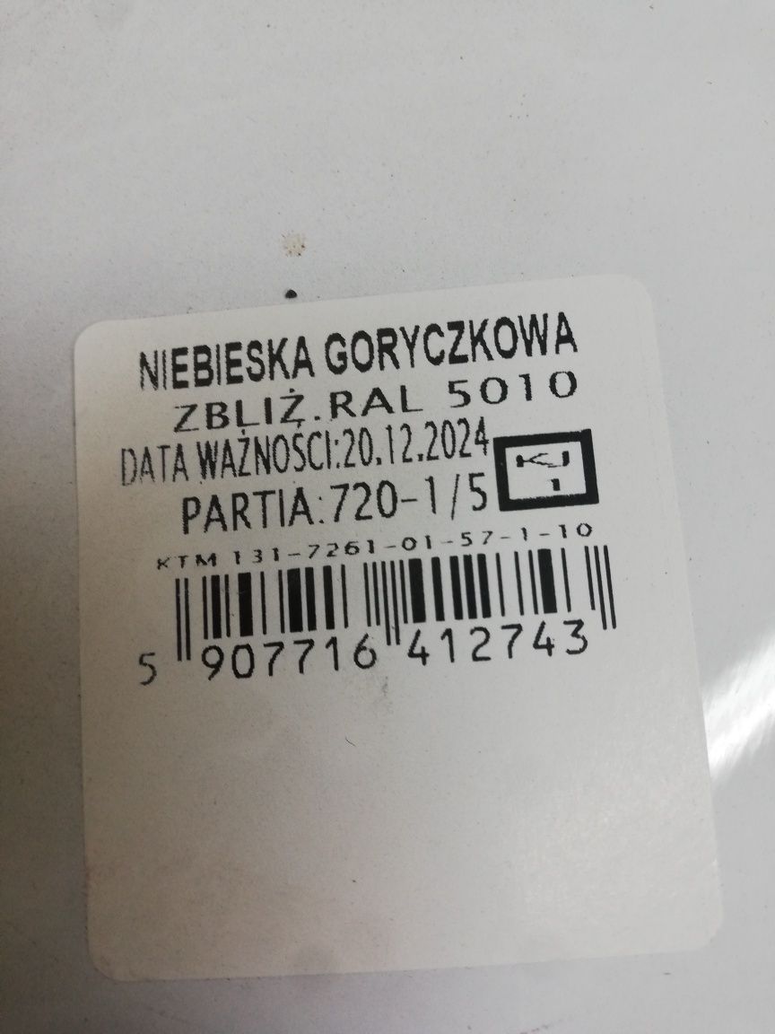 Farba chlorokauczukowa niebieska