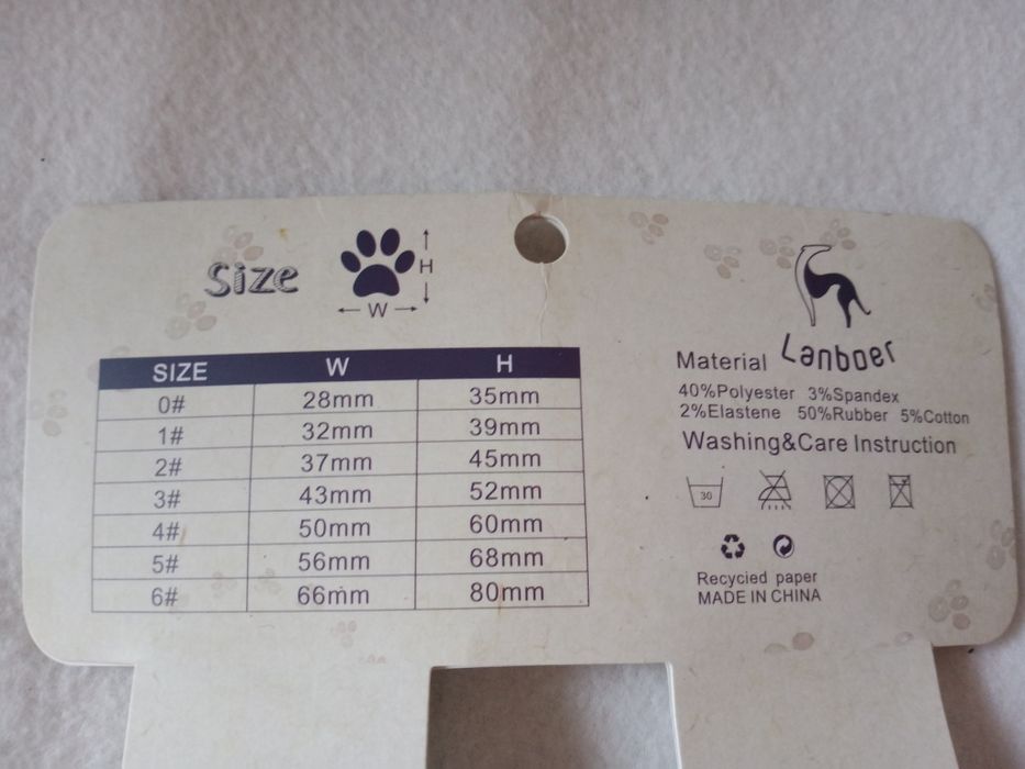 Buty skarpetki wodoodporne dla psa rozmiar 5