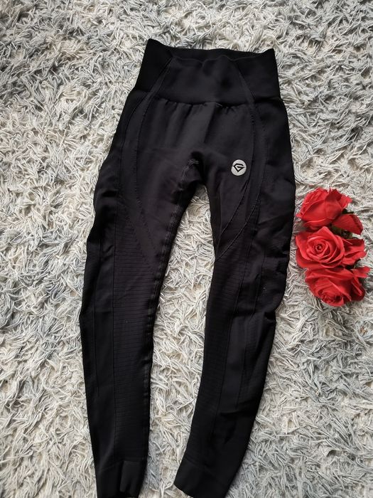 Leginsy Gym Glamour bezszwowe S