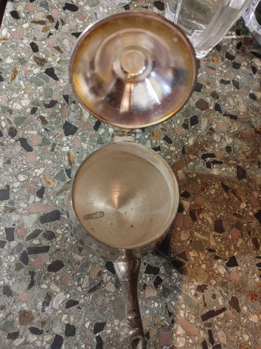 Кавник, чайник, глечик великий мельхіор