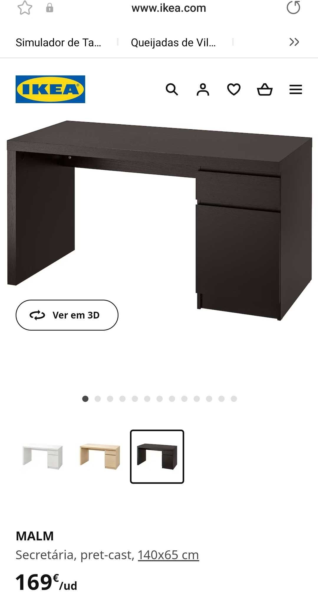 Secretária Malm Ikea