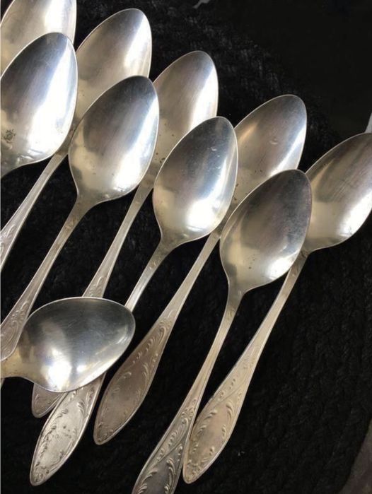 Срібні ложки з нейзильберу 12 шт. МНЦ