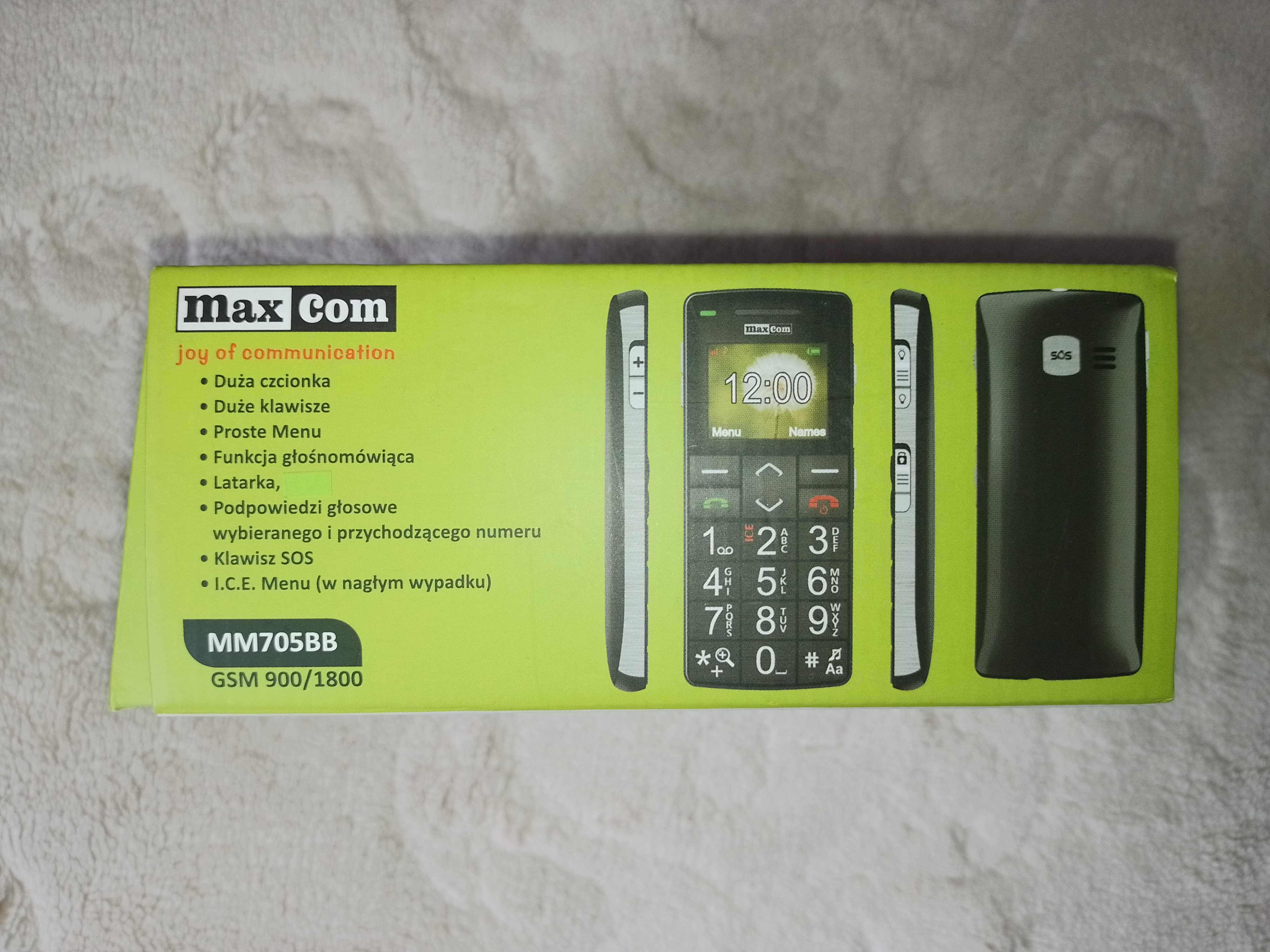 Telefon dla Seniora MAX COM