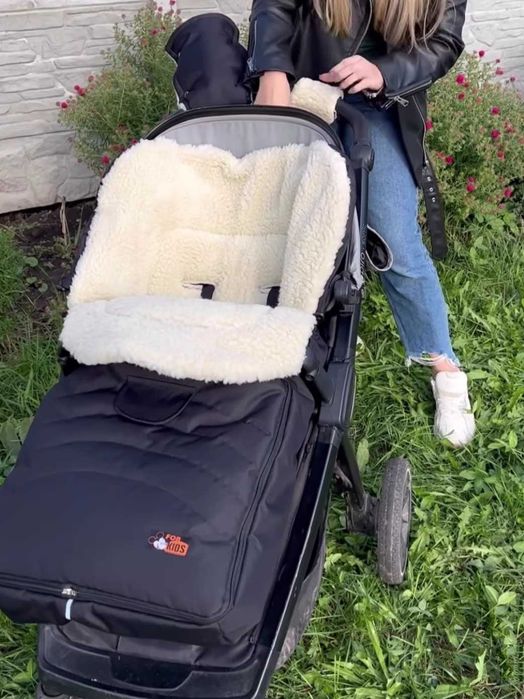 Нові теплі якісні зимові конверти натуральна овчина For kids maxi