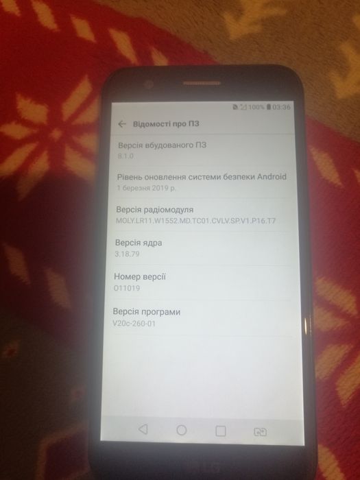 Продам телефон lg k10