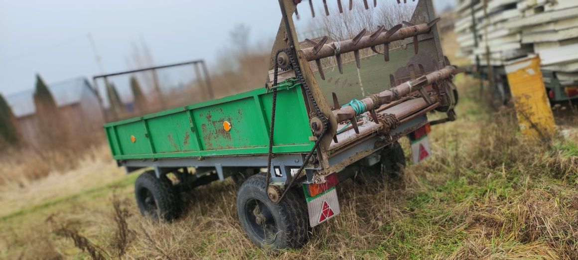 Mercedes Atego 814 najazd przyczepa rozrzutnik