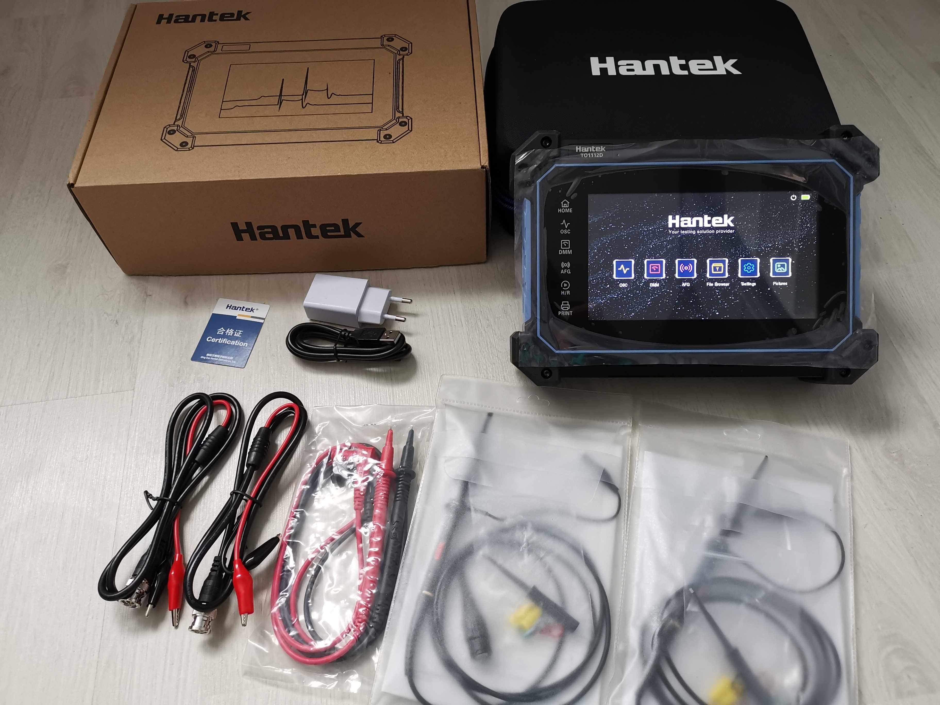 Hantek TO1112D skopometr oscyloskop generator ekran 7cali + GRATIS !!!