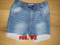 Krótkie spodenki r. 92 Sinsay jeans