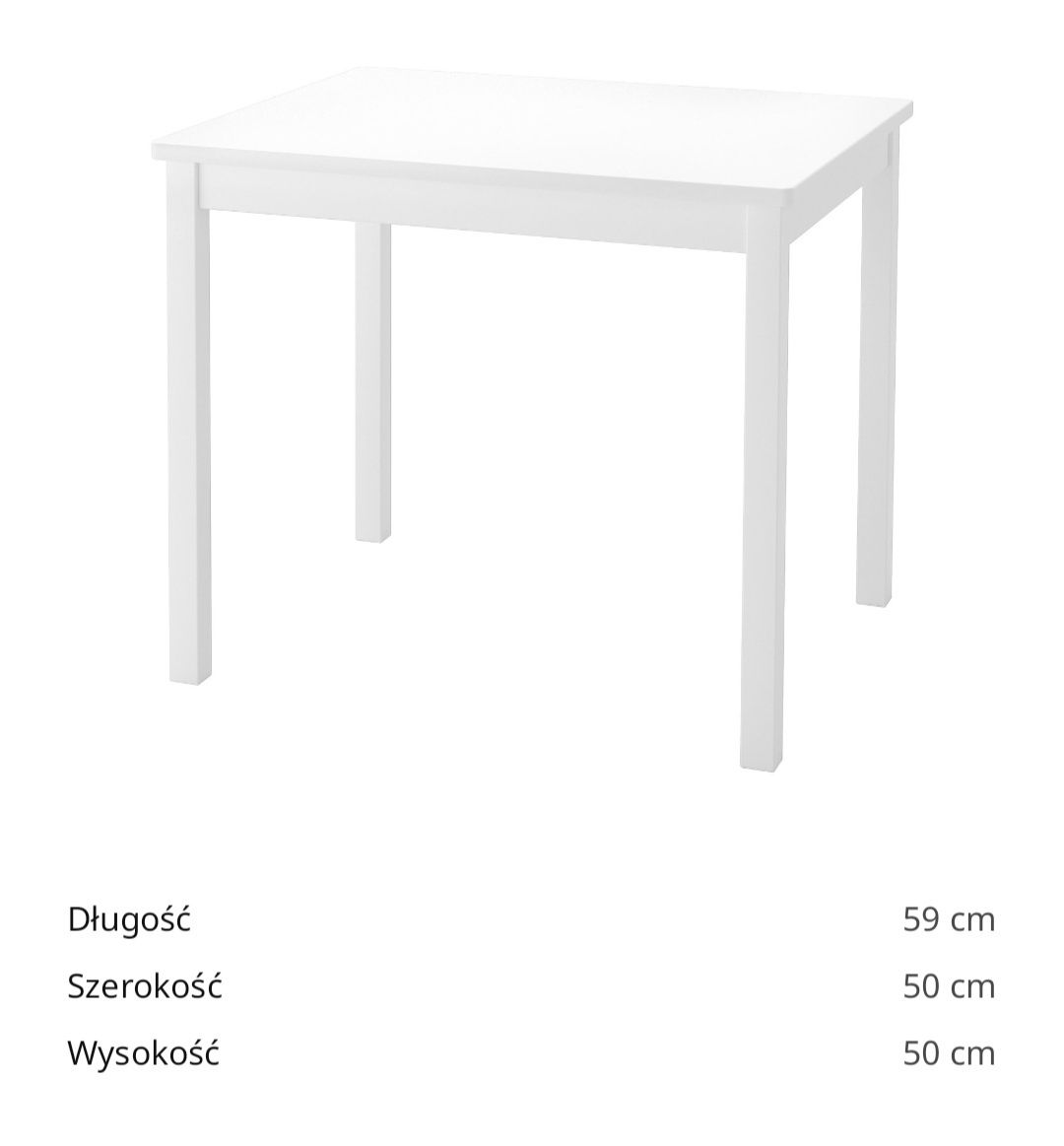 Stolik dziecięcy z krzesełkiem Kritter IKEA- drewniany