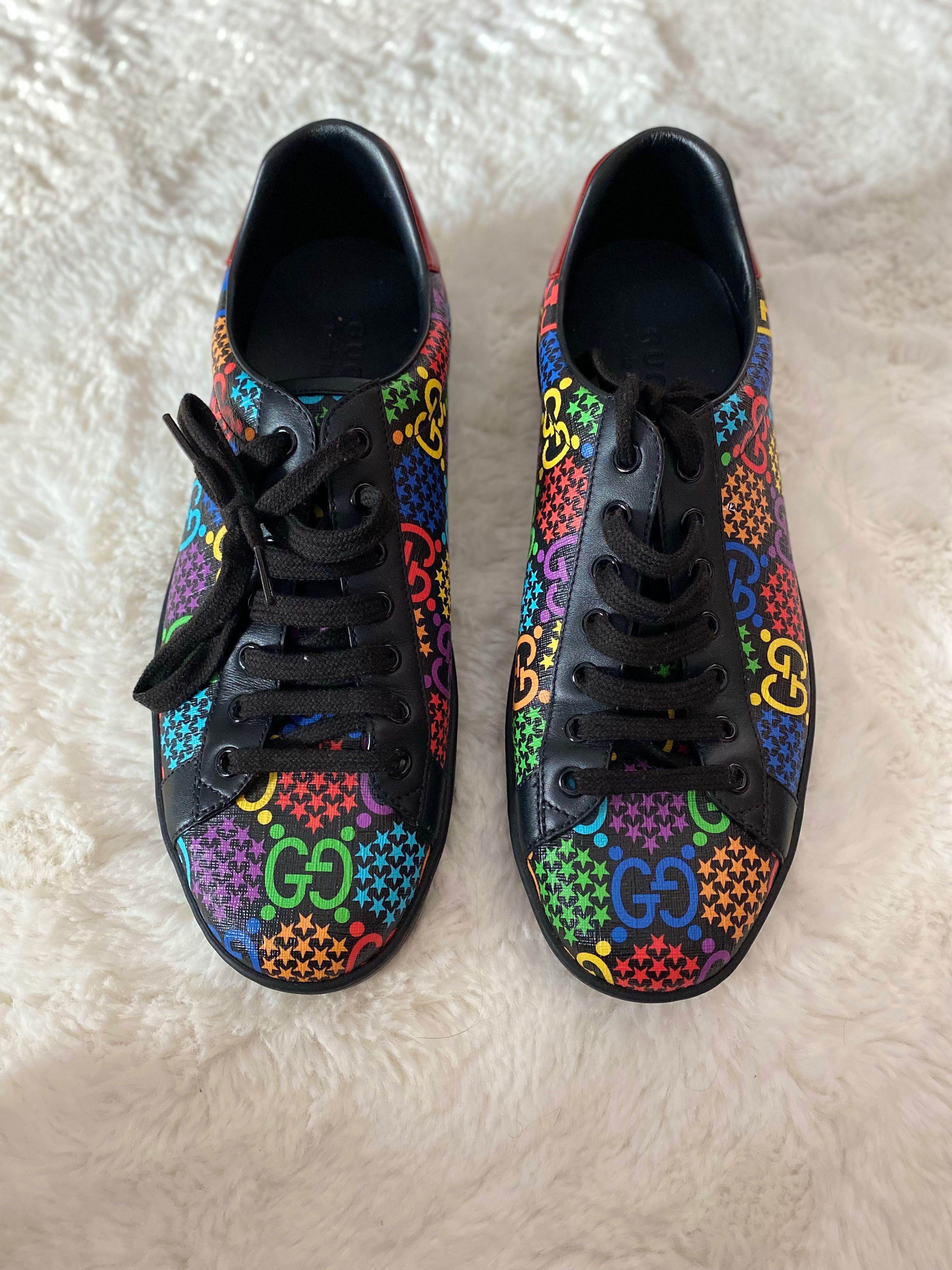 Tênis Gucci Psychedelic Ace GG Monogram