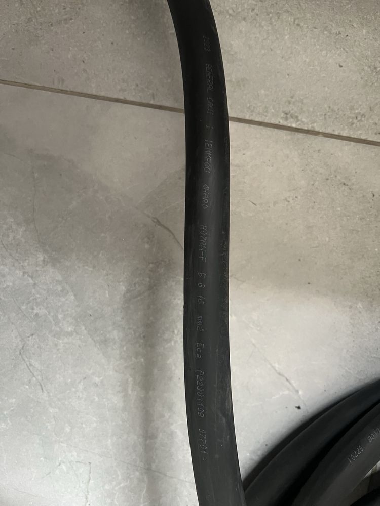 Kabel gumowy H07RN-F 5x16 mm² – NOWY, 29 m,
