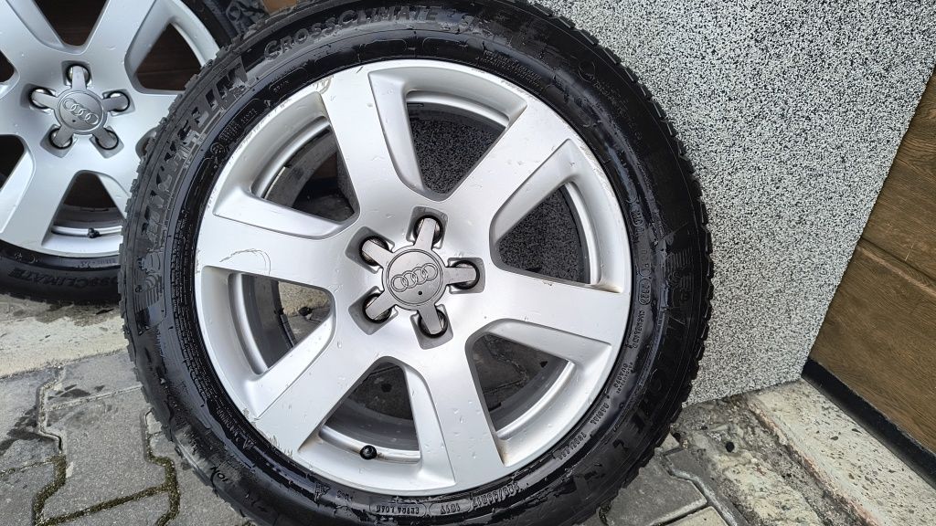 Koła 17 audi A6 C7 A4 225/55 R17 z deklami wielosezonowe Michelin 2023